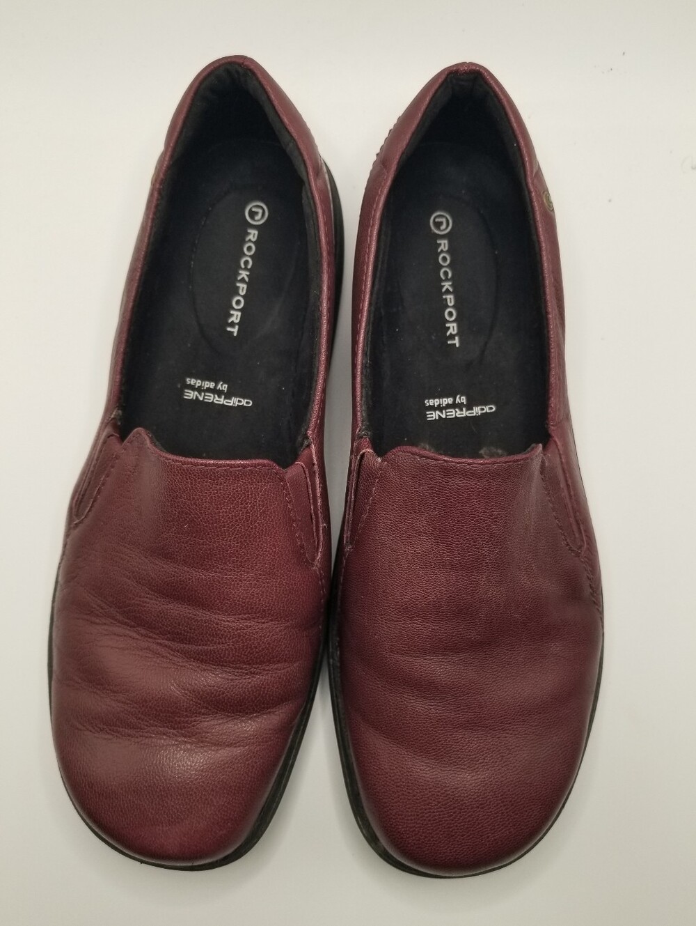 Rockport Leather Slip-On Comfort Flats Burgundy Women’s Size 6